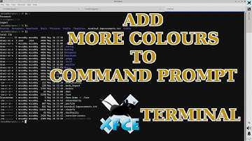 Add colours to the command prompt in Xfce terminal