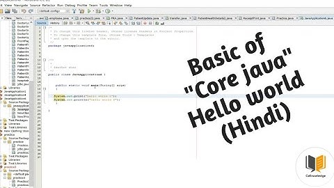 Hello world || introduction of java || netbeans || hindi || CsKnowledge