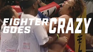 Fighter Goes Crazy After Brutal KO