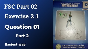 FSC part 2 mathematics chapter 2 exercise 2.1 question1 derivative of function using first principle