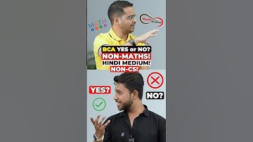 🤔BCA Course 2025! YES or NO😱Non Math, Non CS & Hindi Medium BCA Students #shorts #bca #bcacourse