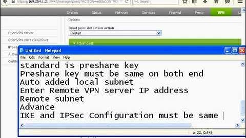 ENDIAN Firewall Site to Site VPN Configuration