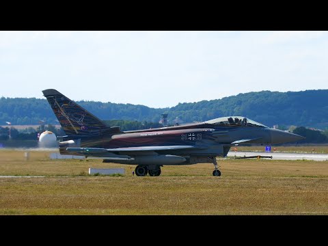 Eurofighter AIR AMBASSADOR Departure to RAPID PACIFIC 2022 Campaign Bavarian Tigers 15.8.22 Part 1/2