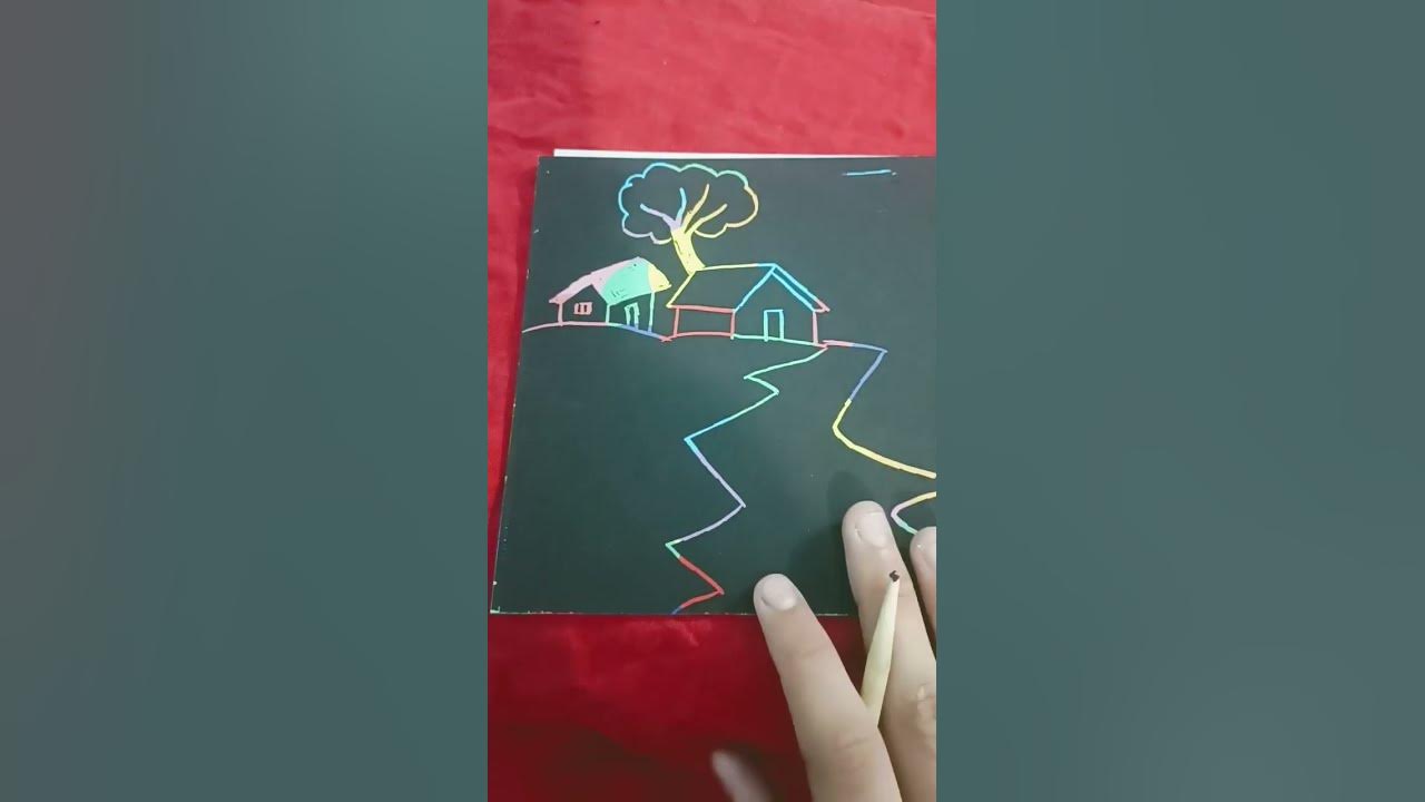 BTS Scratch Note make scenery 😱😲 YouTube