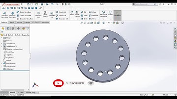 Circular pattern in Solidworks | Circular pattern | How to use Circular pattern in Solidworks   #21