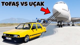 Modifiyeli Tofaş Halat Ile Uçagi Çekebilirmi? - Gta 5 Gerçek Hayat