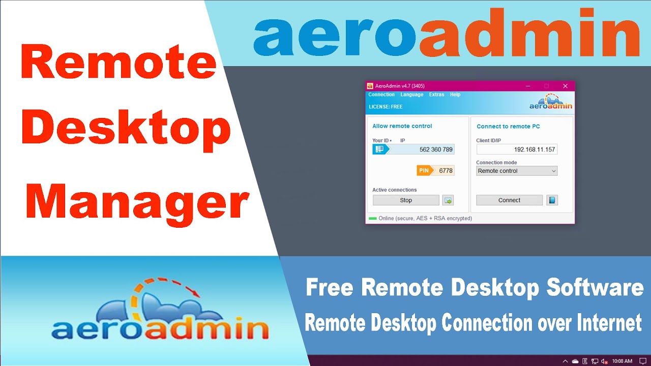 Update AeroAdmin Free Remote Desktop Software