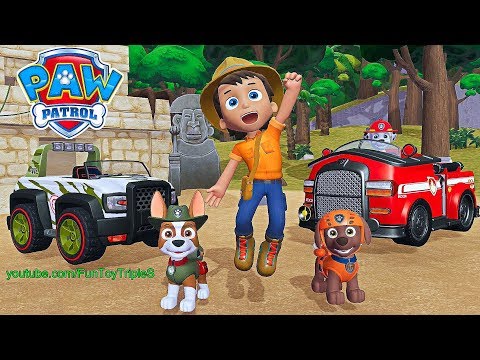 PAW PATROLLER EL CAMIÓN DE LA PATRULLA CANINA CON RYDER EN SU MOTO RUBBLE  ZUMA CHASE ROCKY Y SKYE─影片 Dailymotion