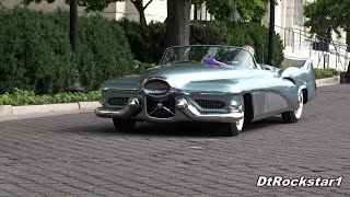 Buick Y-Job and GM LeSabre Concept Cars In Motion at Detroit Concours