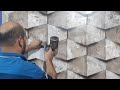 3Dديكور رائع The strangest way in the world to create a 3D shape to compete with stereoscopic tiles