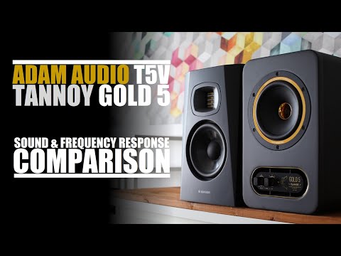 Tannoy Gold 5 vs Adam Audio T5V || Sound, Distortion & Frequency ...