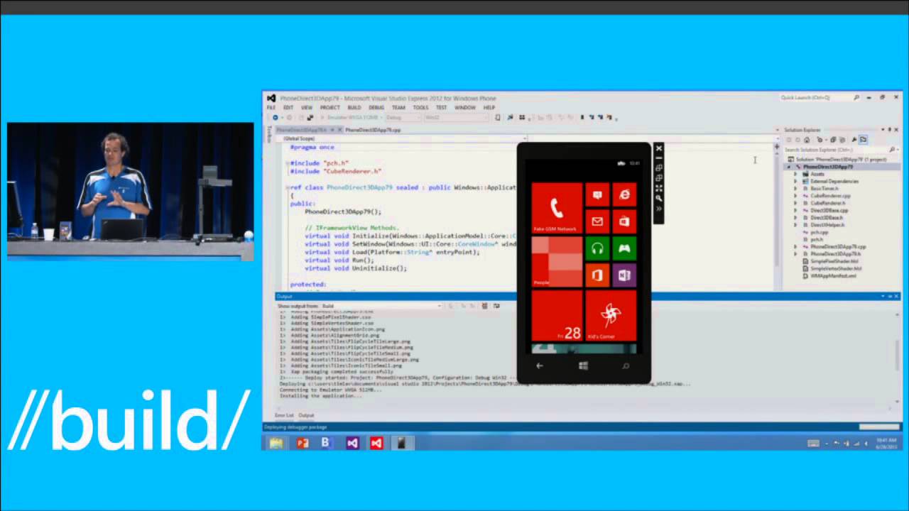 Build 2013 Windows Phone Using Native C++ Code in Your Apps - YouTube