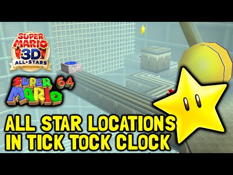 Super Mario 64 (3D All-Stars) All Star Locations In Tick Tock Clock