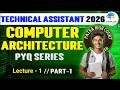 Computer Architecture Lecture-1 Patna High Court Technical Assistant Computer | PHC #computer #PHC