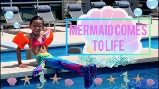 Mermaid Comes To Life For Summer Watch Audri Turn Into A Real Mermaid.