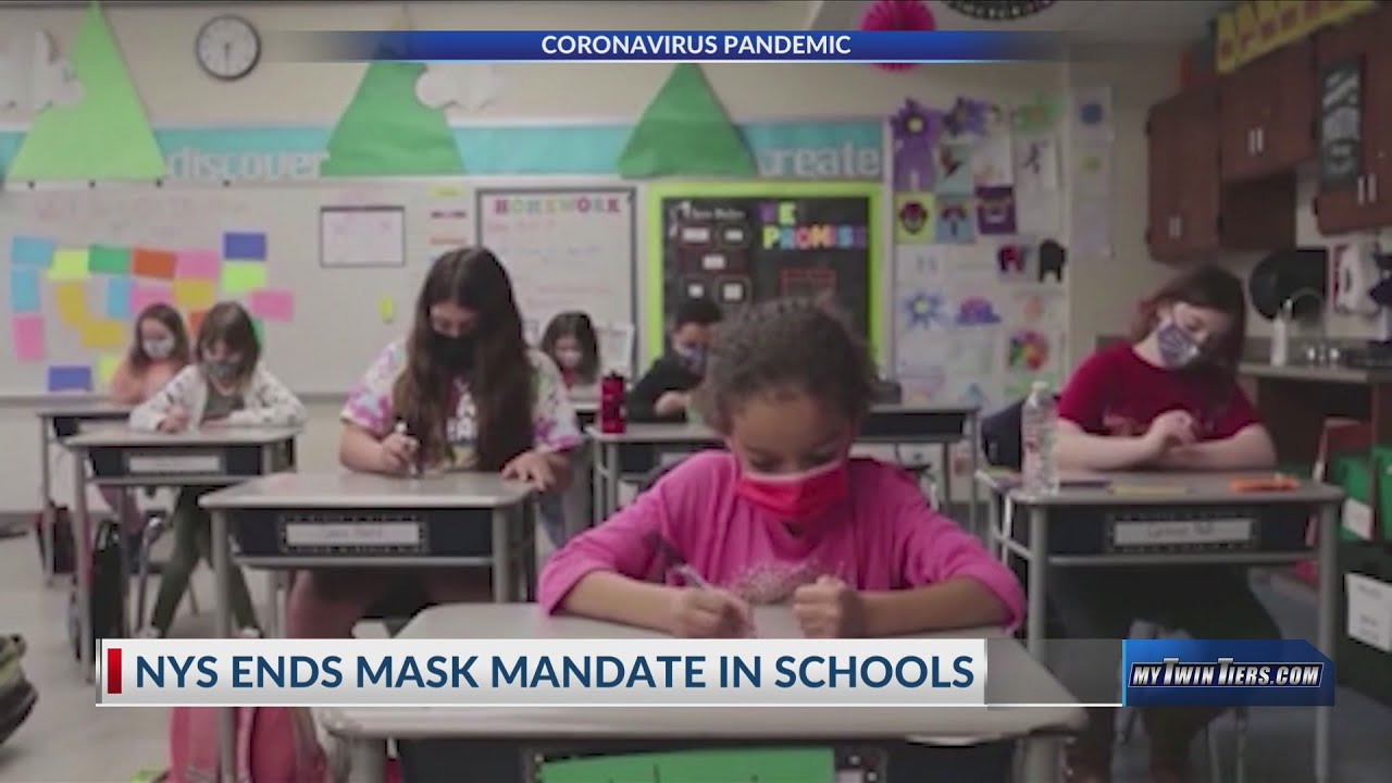 New York lifts mask mandate for schools - YouTube