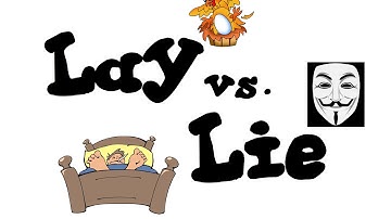English Vocabulary Lesson on Lay vs. Lie
