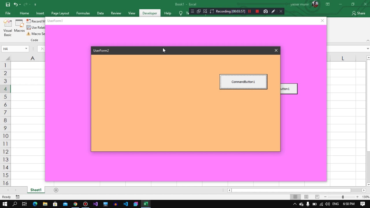التعامل مع اكثر من يوزرفوم و فتح يوزرفورم و اخفاء الاخر