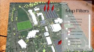 Augmented Reality Campus Map - Software Engineering 2017 Senior Project screenshot 1