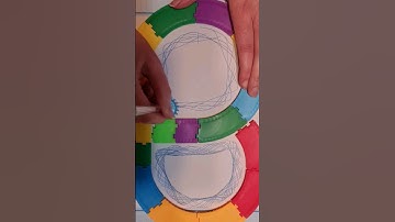 Multi gear complex joint spirograph,  4 gears combined for order and chaos #art #spirograph #complex