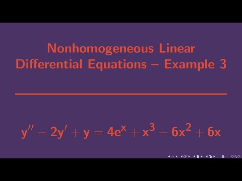 Differential Equation |