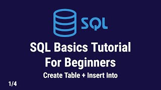 SQL Basics Tutorial For Beginners | Installing SQL Server Management Studio and Create Tables | 1:4