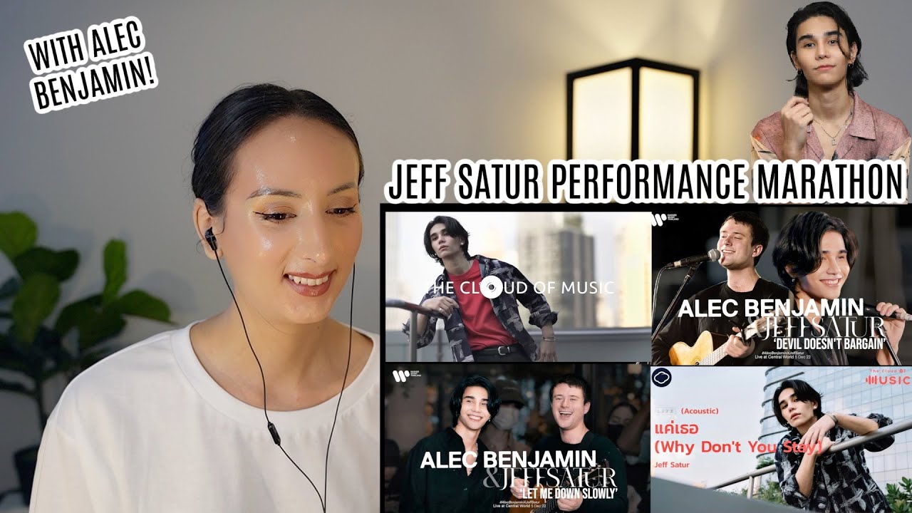 JEFF SATUR MARATHON REACTION | Alec Benjamin x Jeff Satur & Acoustic Versions