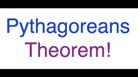 Math Music Video - Pythagoreans Theorem
