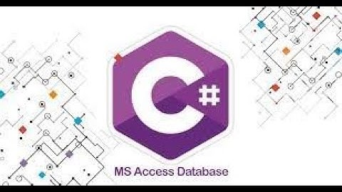 Connexion a une base de donnée Ms Access en C# #CSharp #Access#tutoriel