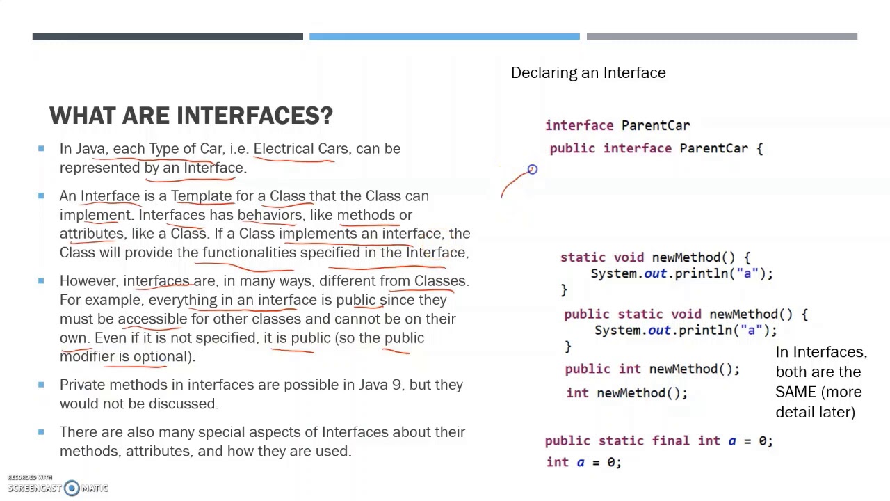 Interfaces in Java Self-Made Resource #1 - YouTube