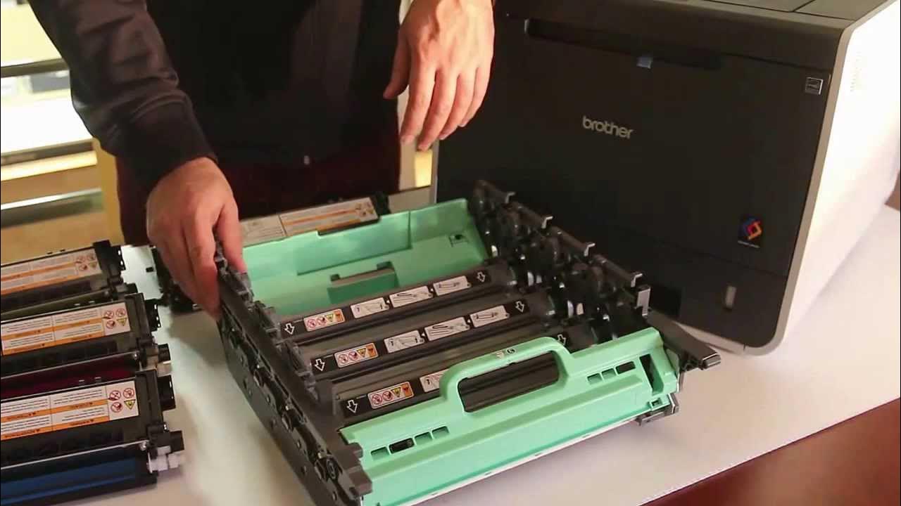 How to Replace Imaging Drum DR310CL From Brother Printer HL4570CDW or Similar Models YouTube