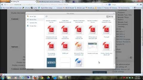 How to Upload a File to Moodle 2