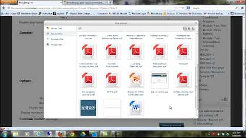 How to Upload a File to Moodle 2