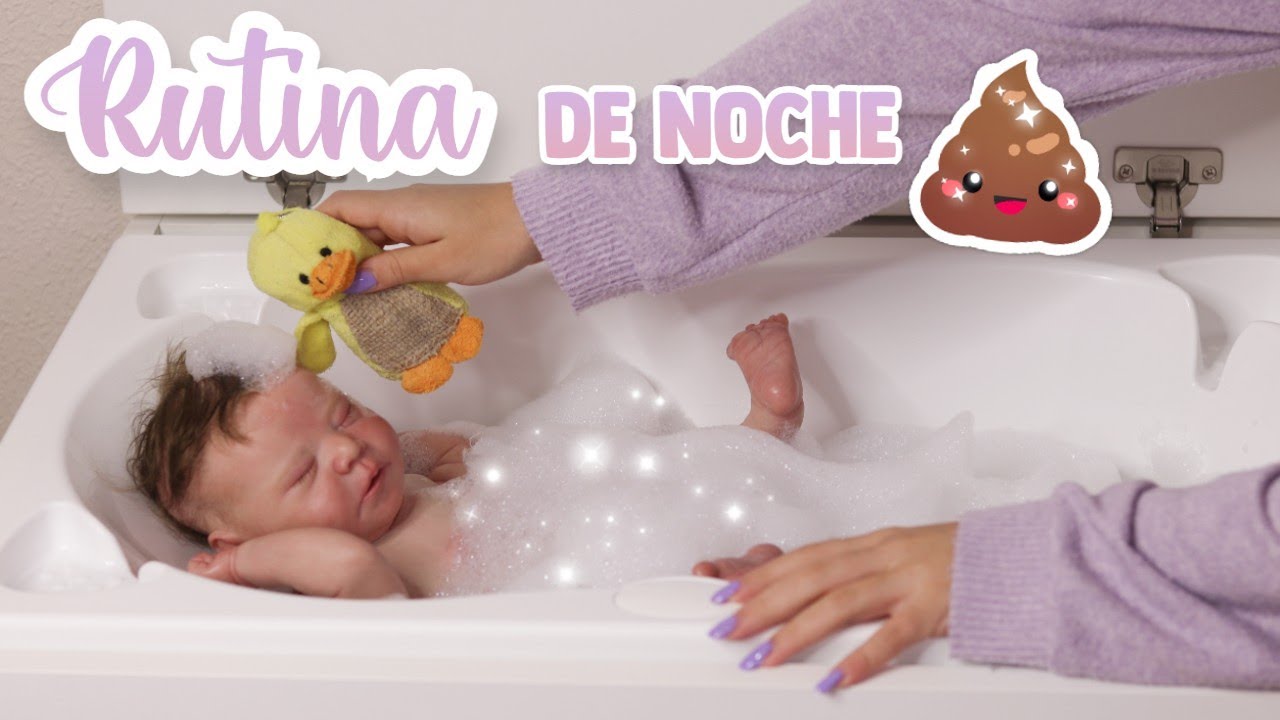 🧼🍼 NIGHT ROUTINE with my REBORN BABY CAELI / BABY DOLL BATH TIME Ada