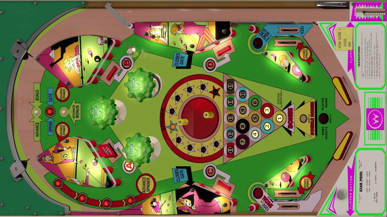 Star Pool (Williams 1974) VPX