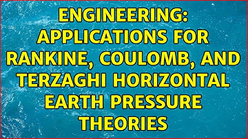 Engineering: Applications for Rankine, Coulomb, and Terzaghi horizontal earth pressure theories