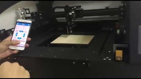 Laser cutting engraving machine mobile phone remote control