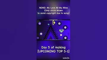 UPCOMING TOP 5-1] (DAY 5) WITH HITBOXES | b0nqk0o #geometrydash