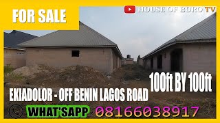 PROPERTY FOR SALE IN BENIN CITY, EDO STATE NIGERIA - EKIADOLOR - OFF BENIN LAGOS ROAD