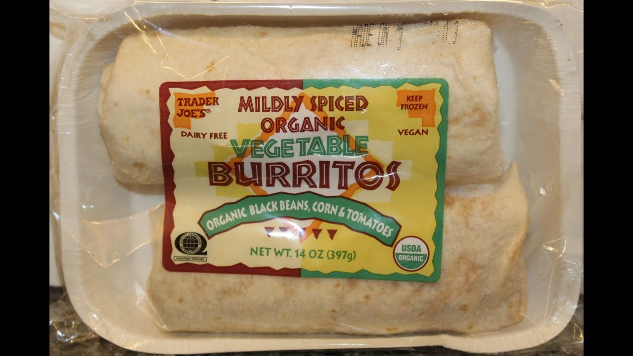 Trader Joe’s Mildly Spiced Organic Vegetable Burritos Review YouTube