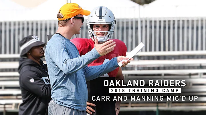Micd Up: Derek Carr and Peyton Manning at 2018 Tra...