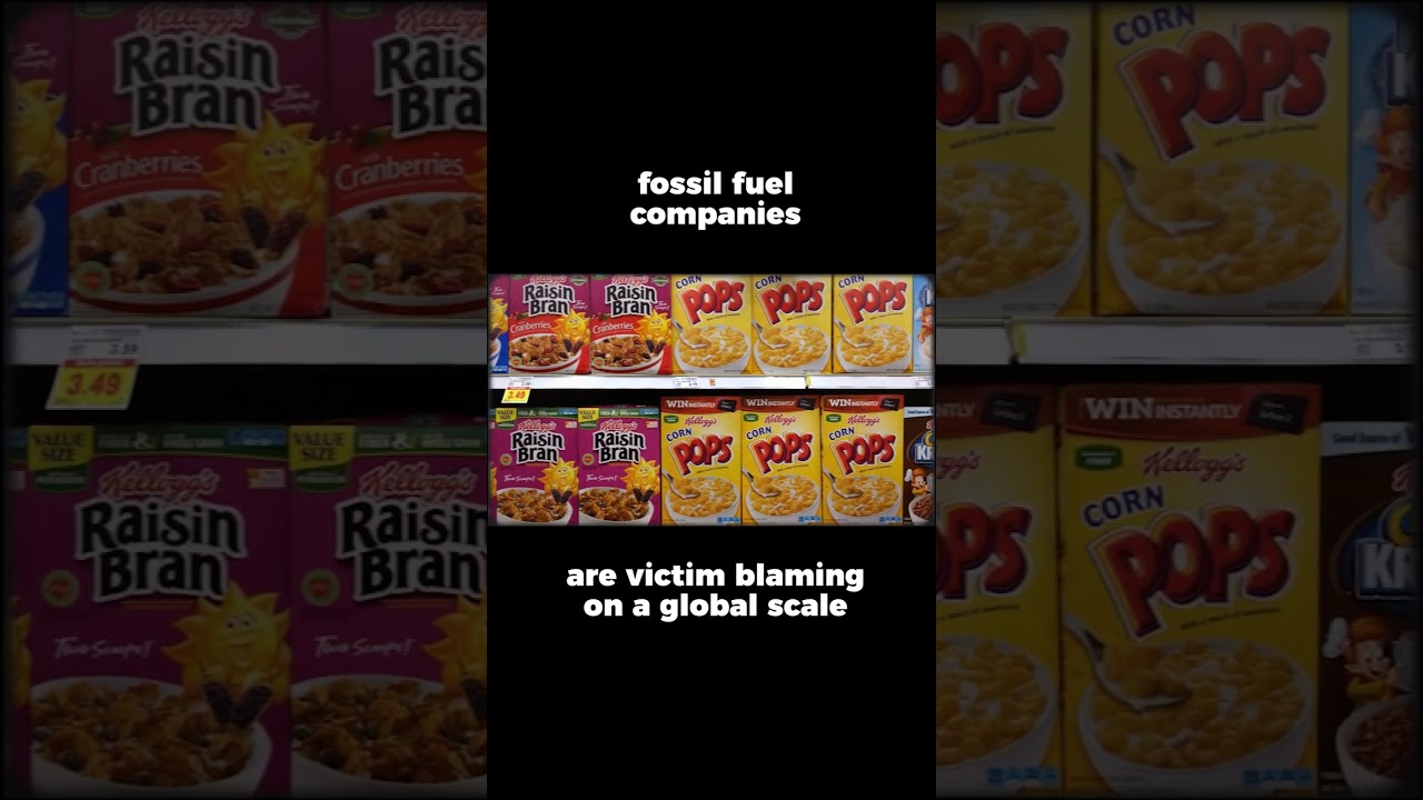 Fossil fuel companies are victim blaming