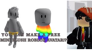 (Tutorial on how to make a free mini plush avatar on Roblox!) (thank me later)