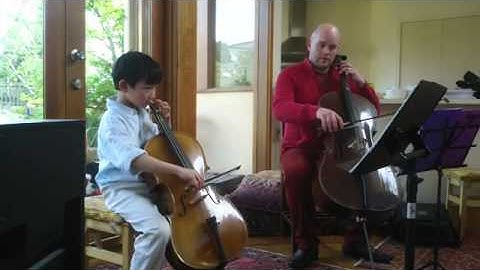 Minuet No. 2, Bach - Cello Duet by Ethan & Alister