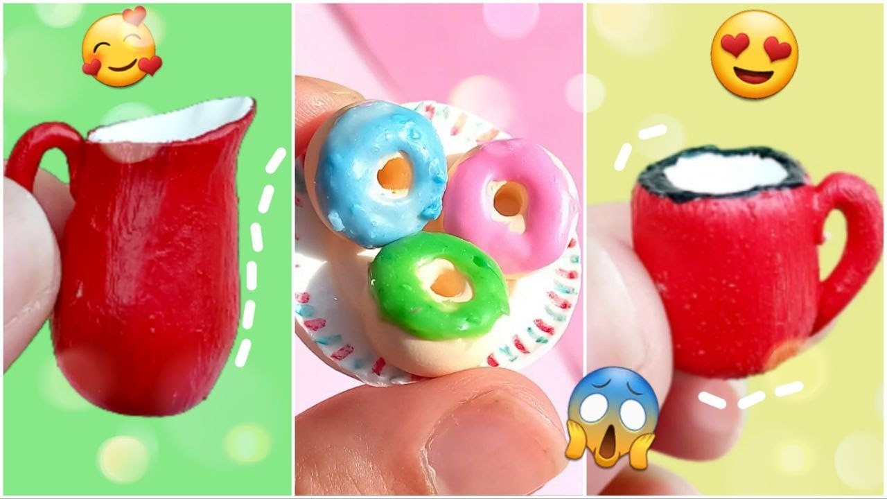3 Diy Miniature Polymer clay Food Art for Dollhouse Delights ...