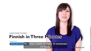 Finnish - Talking about possessions.