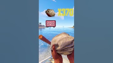 СКОЛЬКО КАМНЕЙ И ВРЕМЕНИ НУЖНО НА РЕЙД ВСЕХ ВИДОВ ДВЕРЕЙ В РАСТ  #shorts #раст