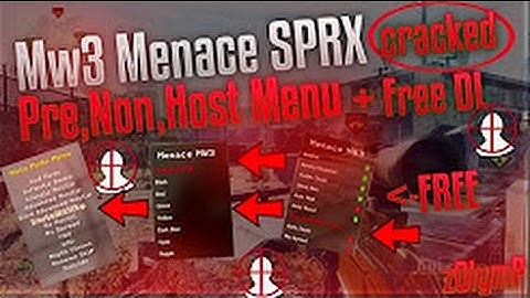 🔥[MW3/1.24] MOD MENU SPRX CRACKED "MENACE" | PRE-GAME/NON-HOST/HOST (3 IN 1!) | Download🔥