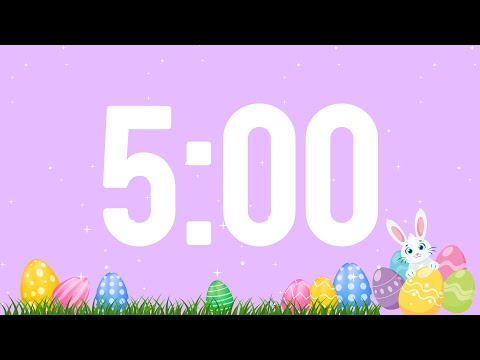 Easter 5 Minute Timer | Classroom Timer | Bunny Timer | Spring Countdown | Easter Egg Countdown