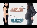 Pregnancy Transformation | Week by Week Progress First pregnancy